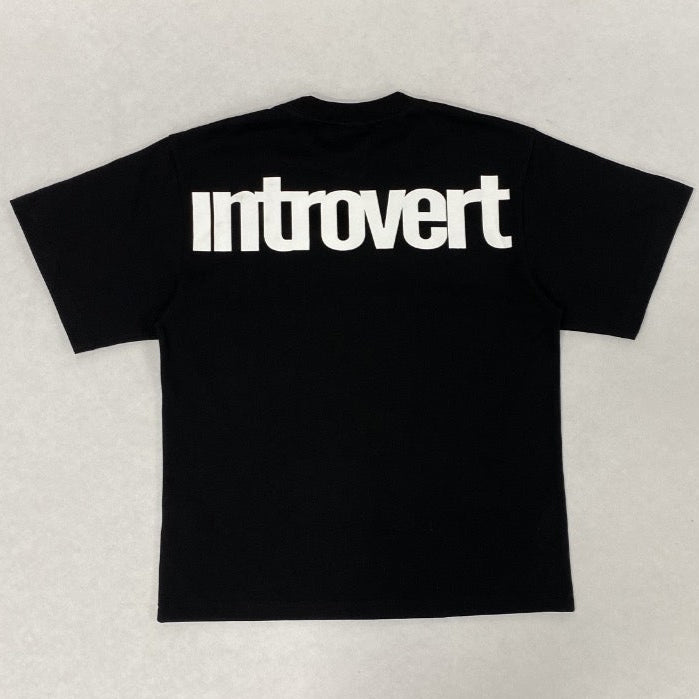 INTROVERT 'BLACK' BASIC TEE
