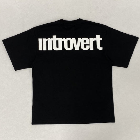 INTROVERT 'BLACK' BASIC TEE