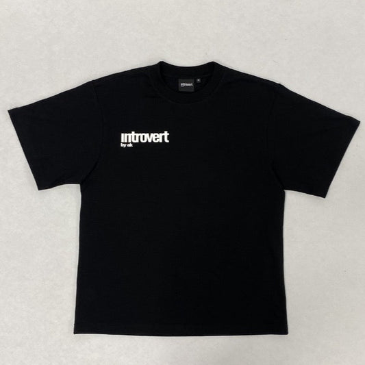 INTROVERT 'BLACK' BASIC TEE